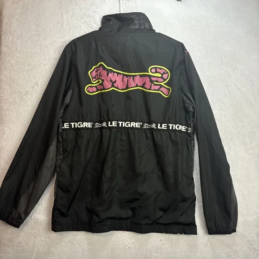 Le Tigre Pullover Jacket Half Zip Windbreaker Size Small